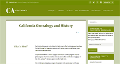 Desktop Screenshot of californiagenealogy.org