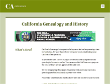 Tablet Screenshot of californiagenealogy.org